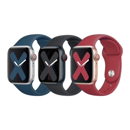 Ремешок для Apple Watch 42/44/45/49 мм Band Silicone (Sky Blue)
