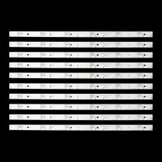 Подсветка для телевизора Sharp 49″ RF-AJ490E32-0601S-02 Rev1.4 (10 планок по 494 мм, 6 LED, 2 В)