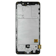Дисплей для Samsung A415 Galaxy A41 (2020) з тачскріном в рамці (Black) (OLED) (Big size)