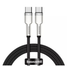 Кабель Baseus Cafule Metal Type-C – Type-C (1 м · 100W · 5A) (CATJK-C01) (Black)