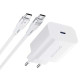 Сетевое зарядное устройство Proove Rapid USB-C (30W · 3A) с кабелем Type-C – Type-C (White)