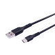 Кабель Hoco DU26 USB-A – Type-C (long pin 8 мм) (1 м · 15W · 3A) (Black)