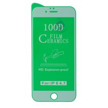 Защитная пленка Ceramic для Apple iPhone 6 (Full Glue) (White)