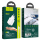 Сетевое зарядное устройство Hoco N8 2xUSB-A (12W · 2.4A) с кабелем USB-A – Type-C (White)