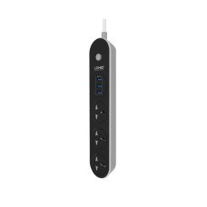 Мережевий фільтр LDNIO SC3301 (15.5W · 3.1A · 3xUSB-A · 1.6 м) (Black)