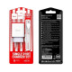 Сетевое зарядное устройство Hoco C81A USB-A (10.5W · 2.1A) с кабелем USB-A – Micro-USB (White)