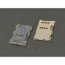 Роз'єм SIM-карти для Samsung I5800 8 pin (6 кріплень) (One SIM)