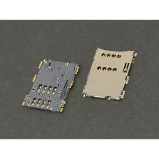 Роз'єм SIM-карти для Samsung I5800 8 pin (6 кріплень) (One SIM)