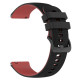 Ремешок универсальный 20 мм Ribby для Amazfit, Samsung, Huawei (Black/Red)