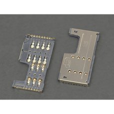 Разъем SIM-карты для Lenovo A355e 8 pin (4 креплений) (Dual SIM)
