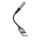 Переходник Hoco LS36 USB-A – 3.5 мм (Black)