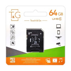 Карта памяти TG microSDXC 64GB Class 10 UHS-I + адаптер SD