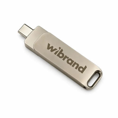 Зовнішній накопичувач Wibrand Wolf SSD USB-A/C WO1TB 1TB Silver