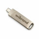 Зовнішній накопичувач Wibrand Wolf SSD USB-A/C WO1TB 1TB Silver