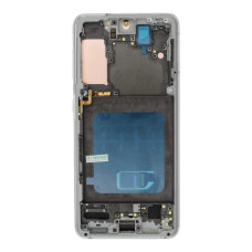 Дисплей для Samsung G991 Galaxy S21 з тачскріном в рамці (White) (OLED SOFT) (Big size)