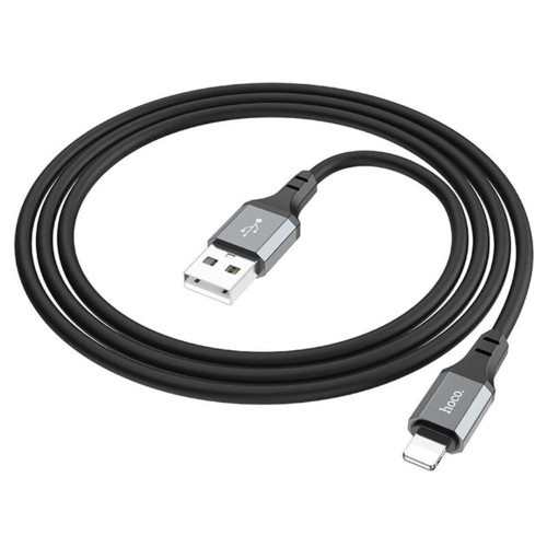 Кабель Hoco X86 USB-A – Lightning (1 м · 12W · 2.4A) (Black)