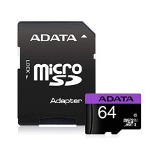 Карта пам'яті ADATA Premier microSDXC 64GB Class 10 + адаптер SD