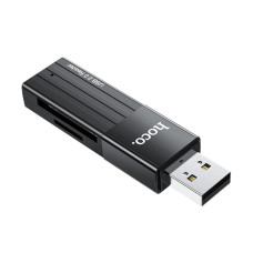 Картридер Hoco HB20 USB-A 2.0 – SD/microSD (Black)
