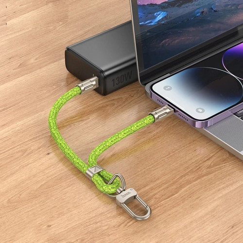Кабель Hoco GH5 Type-C – Lightning (0.22 м · 20W · 2.4A) (Green)