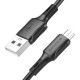 Кабель Borofone BX80 USB-A – Micro-USB (1 м · 12W · 2.4A) (Black)