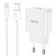 Сетевое зарядное устройство Hoco C106A USB-A (10.5W · 2.1A) с кабелем USB-A – Micro-USB (White)