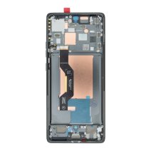 Дисплей для Motorola XT2407 Moto Edge 50 з тачскріном в рамці (Gray) (Original PRC)