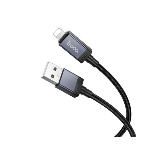 Кабель Hoco X118 USB-A – Lightning з дисплеєм (1 м · 12W · 2.4A) (Black)