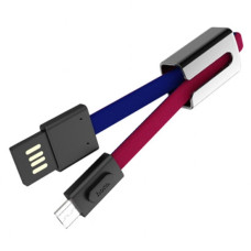 Кабель Hoco U36 Mascot USB-A – Micro-USB (0.2 м · 12W · 2.4A) (Red/Blue)