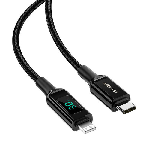 Кабель Acefast MFI C6-01 Type-C – Lightning (1.2 м · 30W · 3A) (Black)
