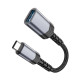 Переходник Hoco UA24 Type-C to USB 3.0 gray