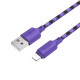 Кабель Hoco X116 Meridian USB-A – Lightning (1 м · 12W · 2.4A) (Purple)