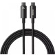 Кабель Baseus Tungsten Gold Type-C – Type-C (2 м · 240W) (Black)