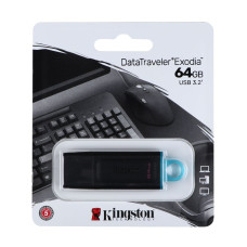 Флешка Kingston DT Exodia 64GB USB 3.2 (Black)