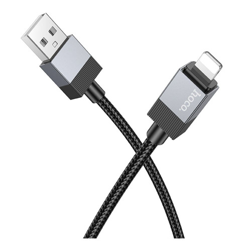 Кабель Hoco X110 Honorific USB-A – Lightning (1 м · 12W · 2.4A) (Black)