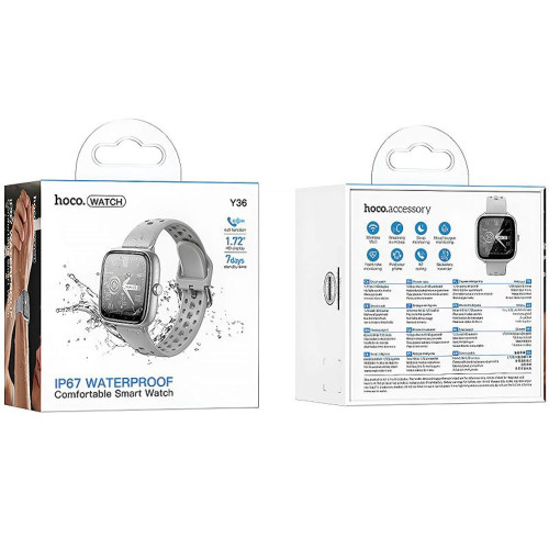 Смарт годинник Hoco Y36 Smart silver