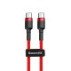 Кабель Baseus Cafule Type-C – Type-C (1 м · 60W · 3A) (CATKLF-G09) (Red)