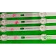 Пряма підсвітка для телевізора Elenberg 55″ HL-2A550A28-0601L-01 (12 планок по 605/496 мм, 6/7/13 LED, лінза 15,5 мм, 3 В)