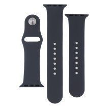 Ремешок для Apple Watch 38/40/41 мм Band Silicone, 2 шт (Dark Gray)