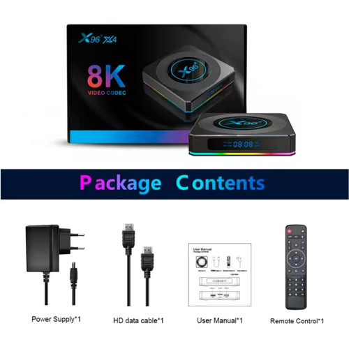 Приставка Android TV Amlogic BOX X96x4 Air (Black)