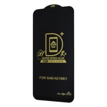 Защитное стекло PRIME для Samsung A015 Galaxy A01 (2020) (Full Glue) (0.3 мм, 2.5D) (Black)
