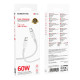 Кабель Borofone BX116 Type-C – Type-C (1 м · 60W · 3A) (White)