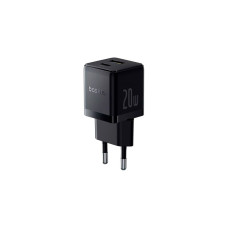 Сетевое зарядное устройство Baseus Palm Fast Charger USB-A+USB-C (20W · 3A) (P10111608113-00) (Black)