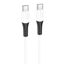Кабель Hoco X82 Silicone Type-C – Type-C (1 м · 60W · 3A) (White)