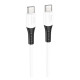 Кабель Hoco X82 Silicone Type-C – Type-C (1 м · 60W · 3A) (White)
