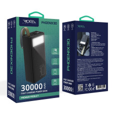 Повербанк Ridea RP-D30L Phoenix30 22.5W (30000 mAh) (Black)