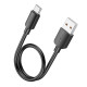 Кабель Hoco X96 USB-A – Type-C (0.25 м · 27W · 3A) (Black)