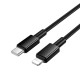 Кабель Hoco X119 Type-C – Lightning (1 м · 27W · 3A) (Black)