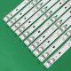 Прямая подсветка для телевизора TCL 50″ Ver.3 (10 планок по 470 мм, 6 LED, линза 14 мм, 6 В)
