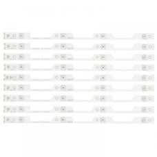 Прямая подсветка для телевизора TCL 55″ 55HR330M04B2 (9 планок по 507 мм, 4 LED, линза 17 мм, 6 В)