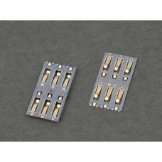 Роз'єм SIM-карти для Nokia N800 6 pin (One SIM)